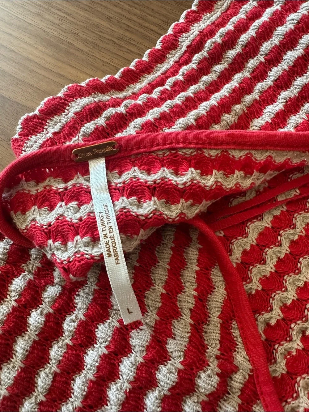 Free People matching knit skirt and halter top